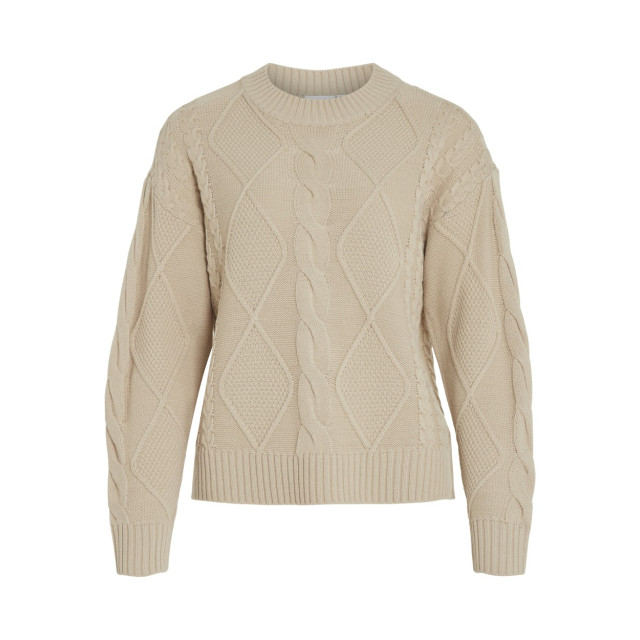 Vila Vilou o-neck ls cable knit top n beige 4219.05.0008 large