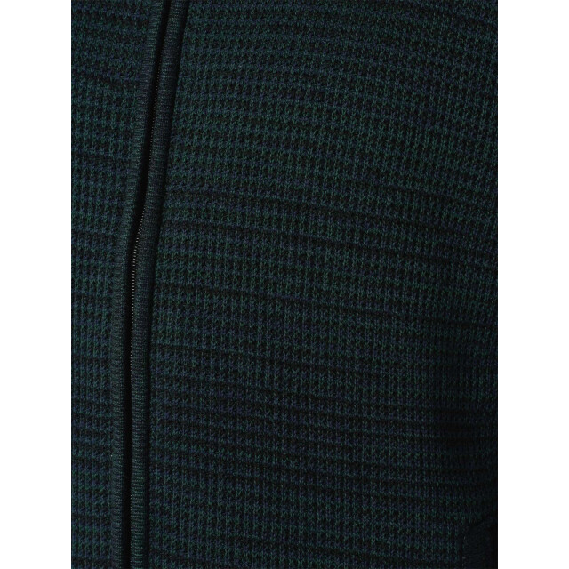 No Excess Cardigan 3 coloured jacquard dark green 25230934-052 large