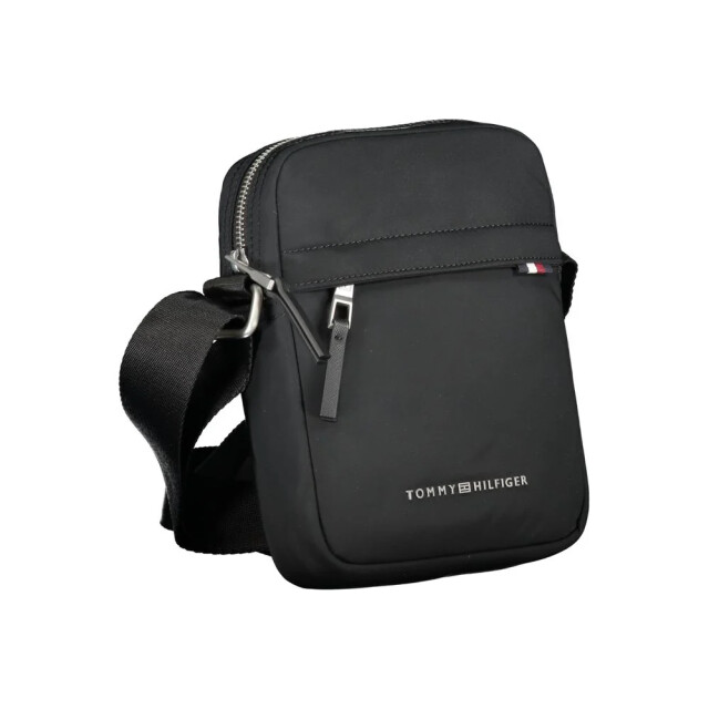 Tommy Hilfiger Schoudertas met verstelbare band Tommy Hilfiger Zwarte Schoudertas met Verstelbare Band large