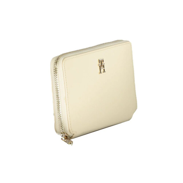 Tommy Hilfiger Polyethyleen wallet met rits Tommy Hilfiger Beige Polyethyleen Wallet Met Rits large