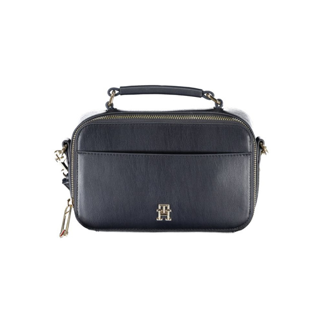 Tommy Hilfiger Polyethyleen handtas met verstelbare schouderband Tommy Hilfiger Blauwe Polyethyleen Handtas met Verstelbare Schouderband large