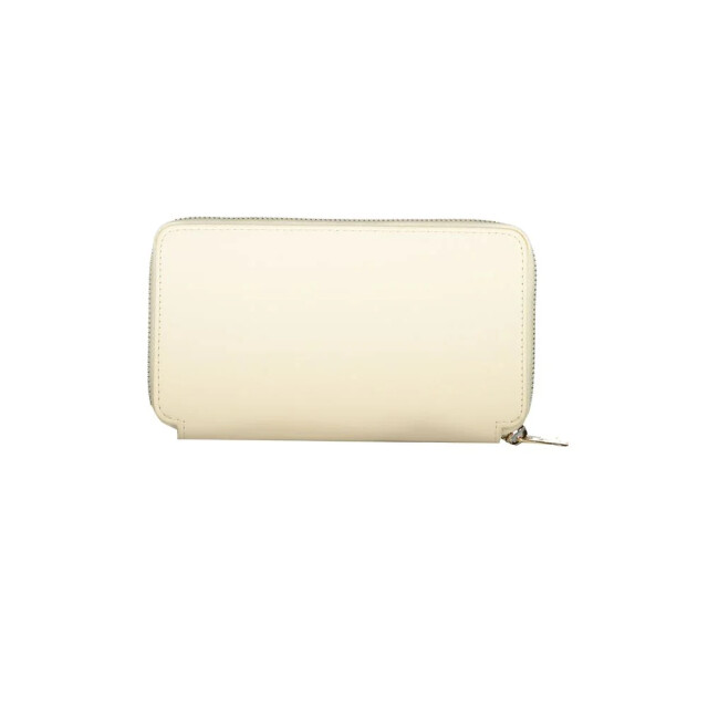Tommy Hilfiger Polyethyleen wallet met rits Tommy Hilfiger Beige Polyethyleen Wallet Met Rits large