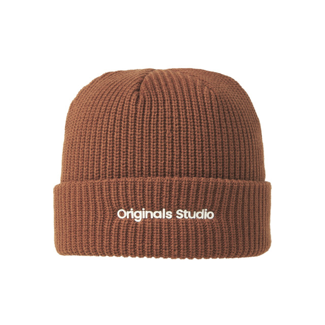 Jack & Jones Heren muts jacvesterbro beanie brandy brown 12261001 large