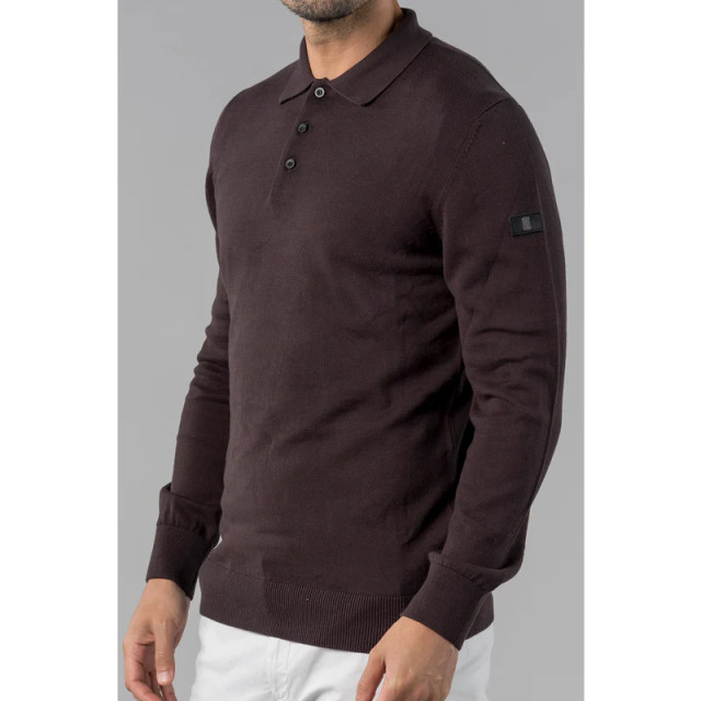 PRESLY & SUN Heren polo brad asfalt Presley&Sun Polo Brad Asfalt large