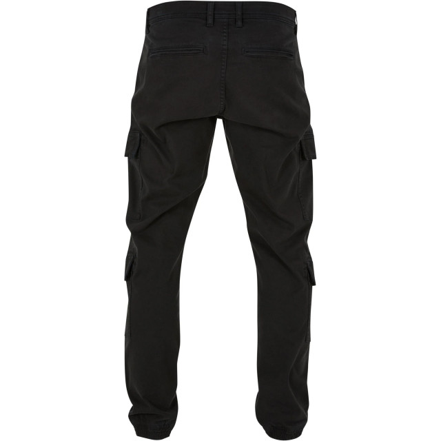 Urban Classics Heren twill cargo joggingbroek met dubbele zakken UTTN1290_black large