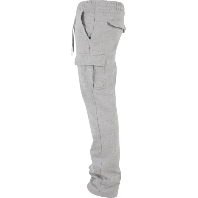 Urban Classics Heren zwaargewicht cargo rechte been sweatbroek UTTN1097_grey large