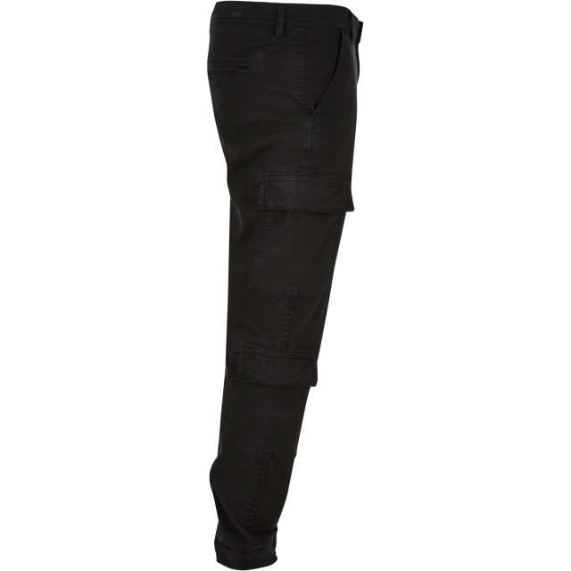 Urban Classics Heren twill cargo joggingbroek met dubbele zakken UTTN1290_black large