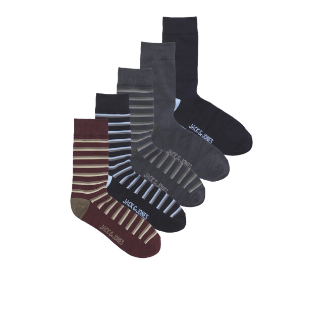 Jack & Jones Heren sokken jactheo 5-pack giftbox 12266987 large