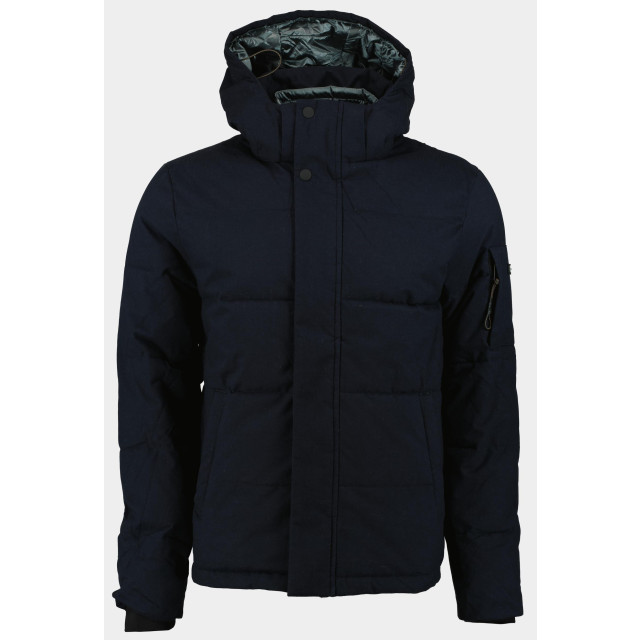 Bos Bright Blue Scotland blue winterjack jurd outdoor jacket wool look 24301ju25sb/290 navy 183349 large