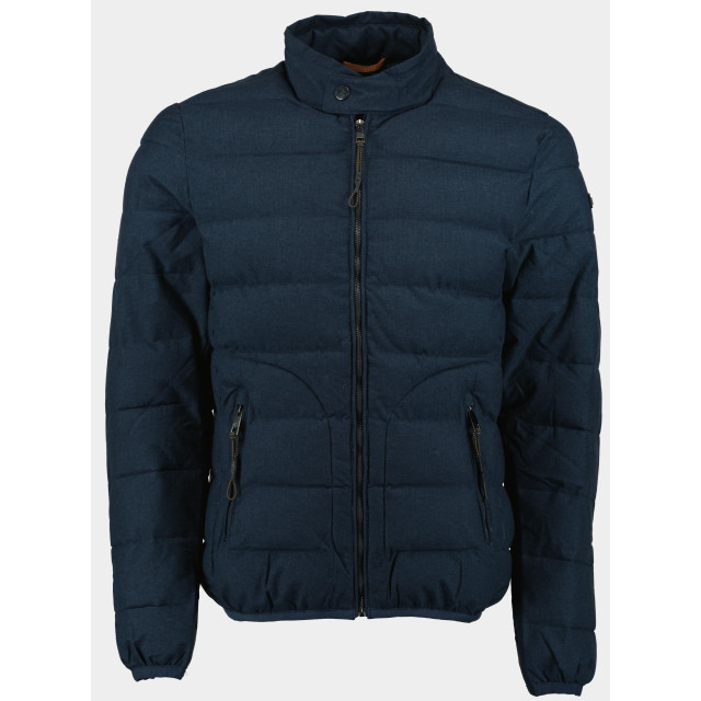 Bos Bright Blue Scotland blue winterjack jerk outdoor jacket wool look 24301je24sb/290 navy 183348 large