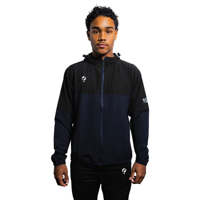 Q1905 Kasius active trainingsjack navy//wit QT2505-602-L large