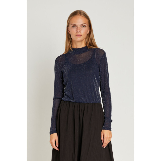 Rue de Femme Rdf roll neck blouse RdF Roll Neck Blouse/207 Dark Blue large