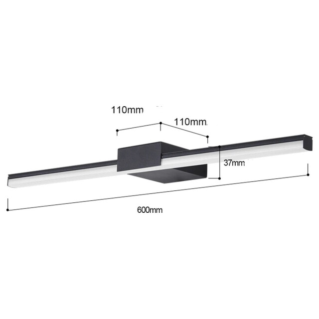 Vtw Living Spiegellamp spiegel verlichting spiegelverlichting badkamer mat - 2979186 large