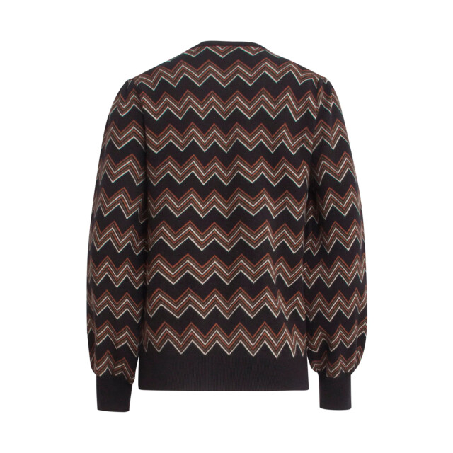 Smashed Lemon 24901 multicolour zigzagprint gebreide top | 24901-999-775 large