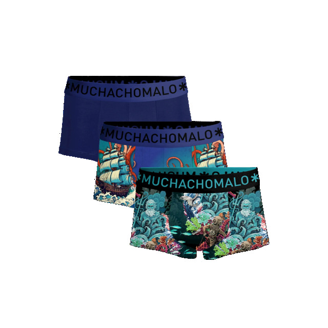 Muchachomalo Heren 3-pack trunks water elements WATERELEMENTS3025-07 large