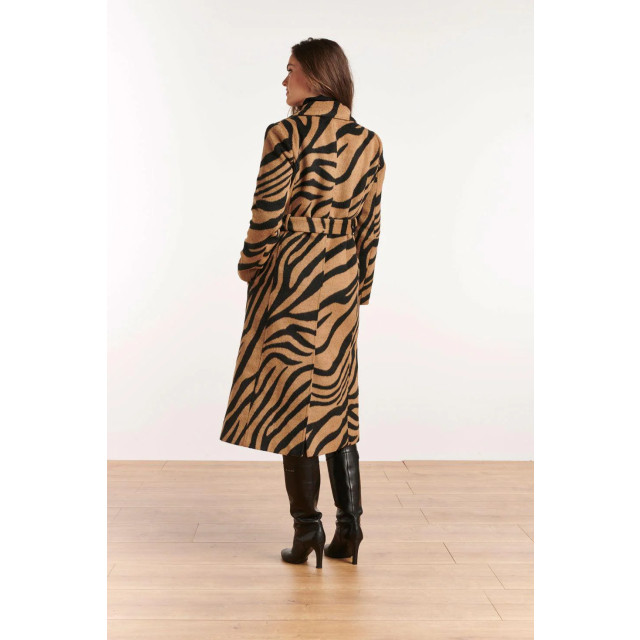 Smashed Lemon Lange jas zebra print bruin/zwart valery 22568-735-999 large