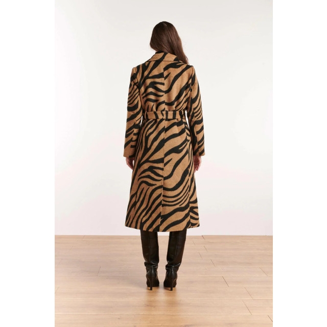 Smashed Lemon Lange jas zebra print bruin/zwart valery 22568-735-999 large