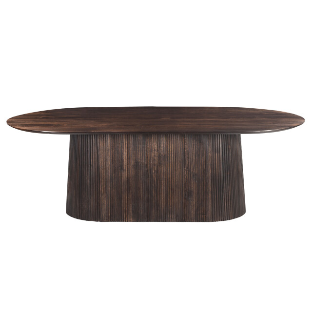 Livingfurn eetkamertafel salvator walnut 300cm mangohout 2630749 large