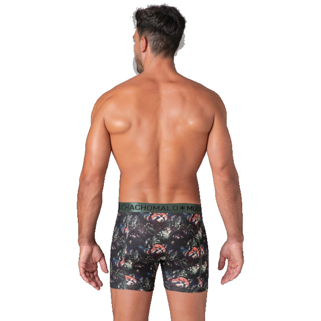 Muchachomalo Heren 2-pack boxershorts print/effen REDPANDA1010-01 large