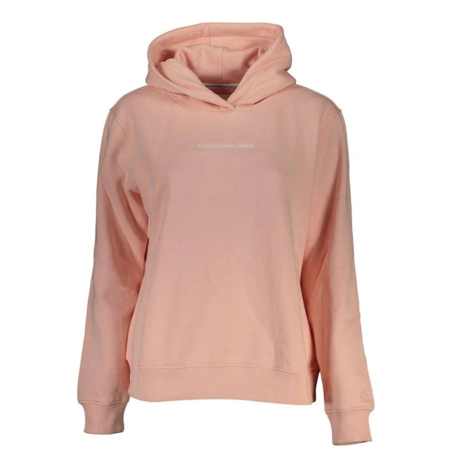 Calvin Klein Hoodie Calvin Klein Roze Katoenen Hoodie Met Logo large