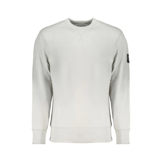 Calvin Klein Trui Calvin Klein Grijze Katoenen Crewneck Trui large