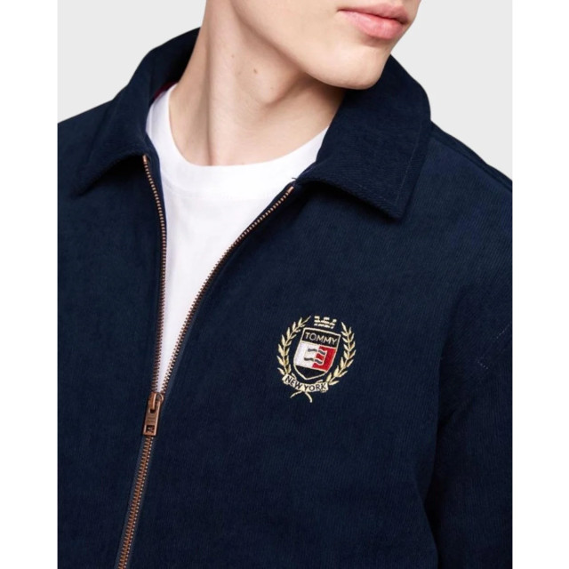 Tommy Hilfiger Tommy hilfiger tussenjas heren Tommy Hilfiger Blauw Relaxed Letterman Tussenjas Heren large