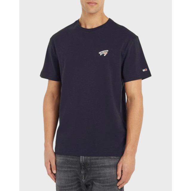 Tommy Hilfiger Tommy hilfiger t-shirt Tommy Hilfiger Blauw Signature Logo Classic T-shirt large