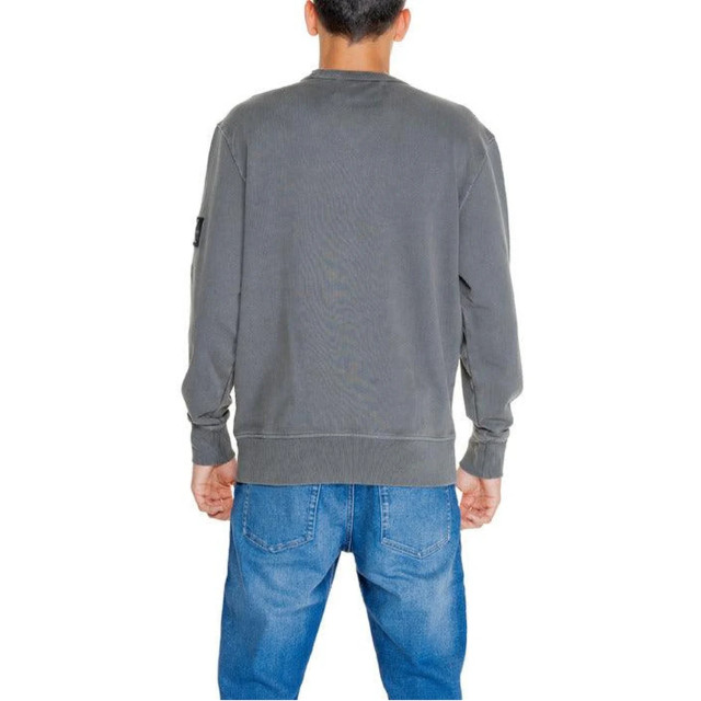 Calvin Klein Trui Calvin Klein Jeans Grijs Slim Wafel Trui large