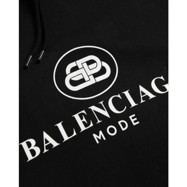 Balenciaga Hoodie Balenciaga Zwart BB Hoodie large