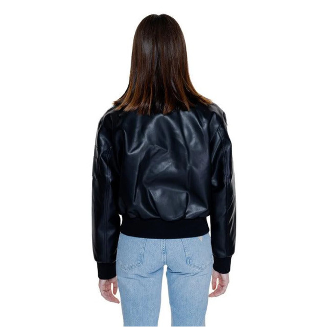 Calvin Klein Jas dames Calvin Klein Zwart Spijker Bomber Jas Dames large