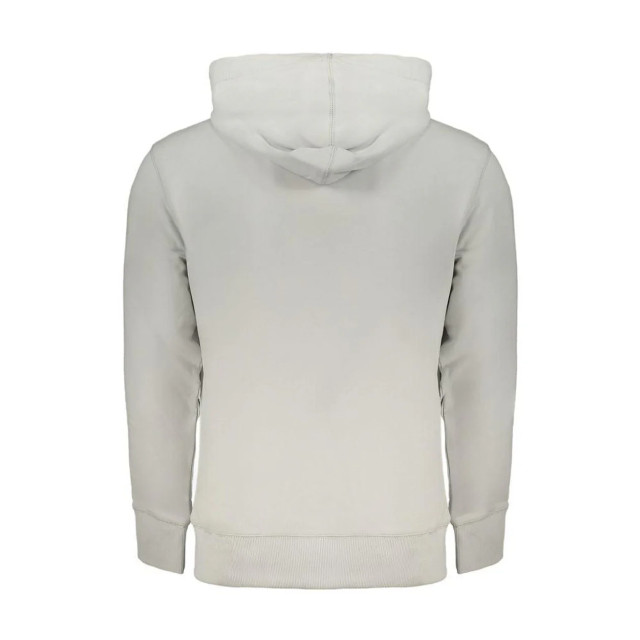 Calvin Klein Hoodie Calvin Klein Grijze Katoenen Logo Hoodie large