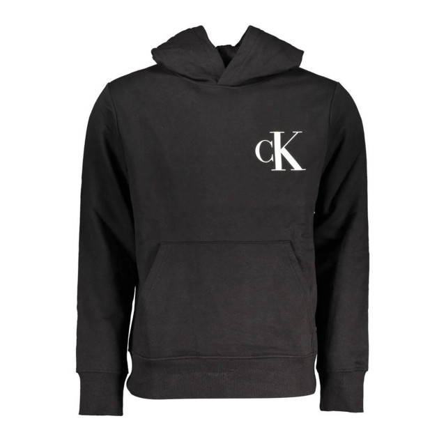 Calvin Klein Hoodie Calvin Klein Zwarte Katoenen Hoodie Met Logo large