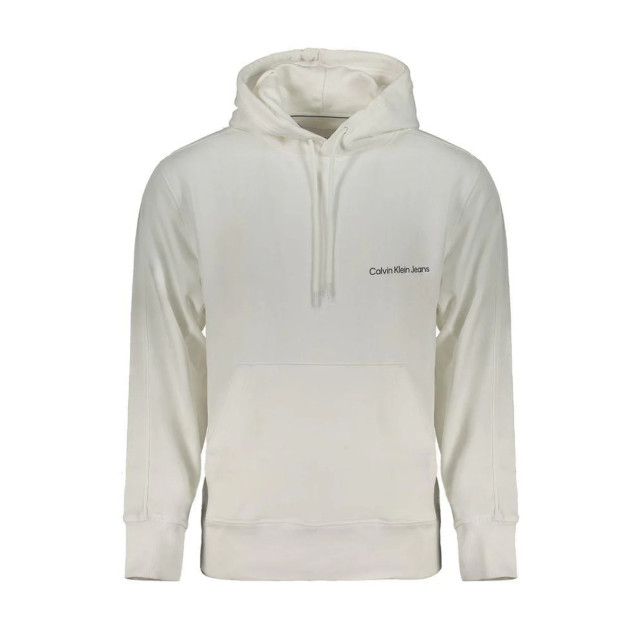 Calvin Klein Hoodie Calvin Klein Witte Katoenen Logo Hoodie large