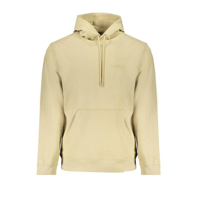 Calvin Klein Hoodie Calvin Klein Katoenen beige Logo Hoodie large