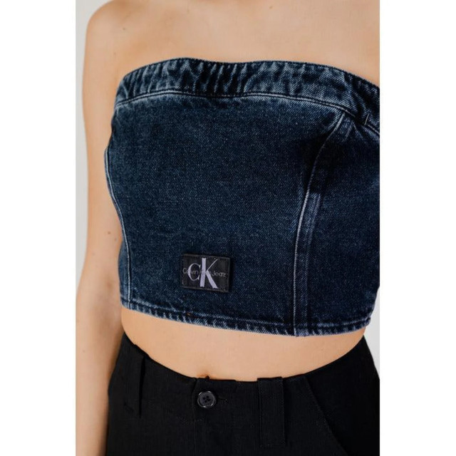 Calvin Klein Denim top dames Calvin Klein Jeans Blauw Denim Top Dames large