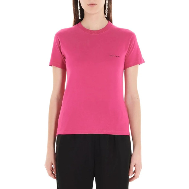 Balenciaga T-shirt Balenciaga Roze Basic T-shirt large