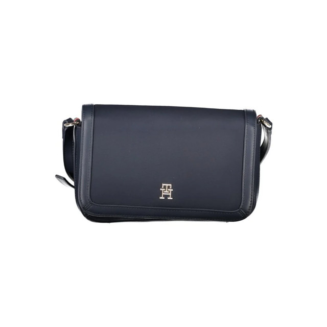 Tommy Hilfiger Handtas van gerecycled polyester Tommy Hilfiger Blauwe Handtas van Gerecycled Polyester large