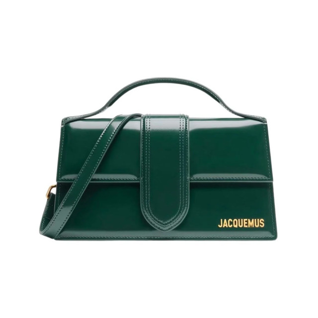 Jacquemus Le grand bambino leren handtas Jacquemus Groen Le Grand Bambino Leren Handtas large