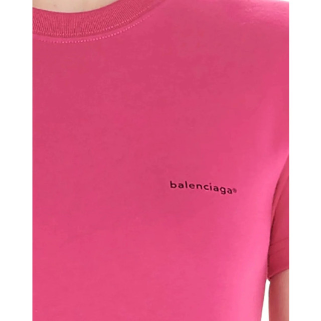 Balenciaga T-shirt Balenciaga Roze Basic T-shirt large