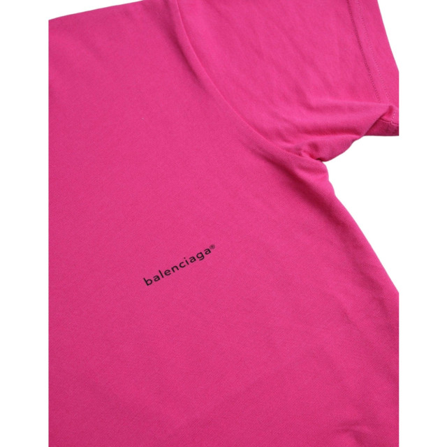 Balenciaga T-shirt Balenciaga Roze Basic T-shirt large