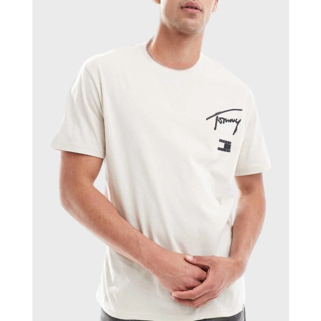 Tommy Hilfiger Tommy hilfiger t-shirt Tommy Hilfiger Signature Tee Beige T-shirt large