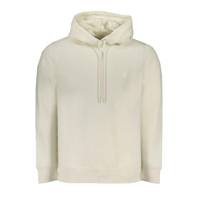 Calvin Klein Trui Calvin Klein katoenen Witte logo hoodie large