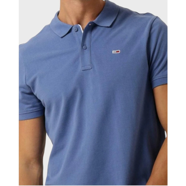 Tommy Hilfiger Tommy hilfiger polo Tommy Hilfiger Blauw Slim Palet Polo large