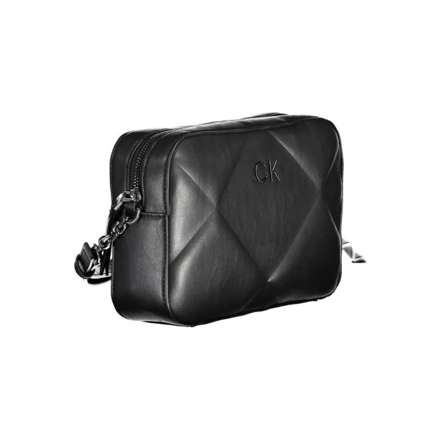 Calvin Klein Handtas van gerecycled polyester Calvin Klein Zwarte Handtas van Gerecycled Polyester large