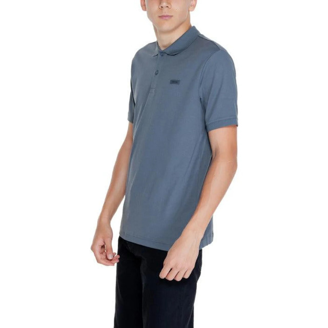 Calvin Klein Polo Calvin Klein Katoenen Polo In Blauw large