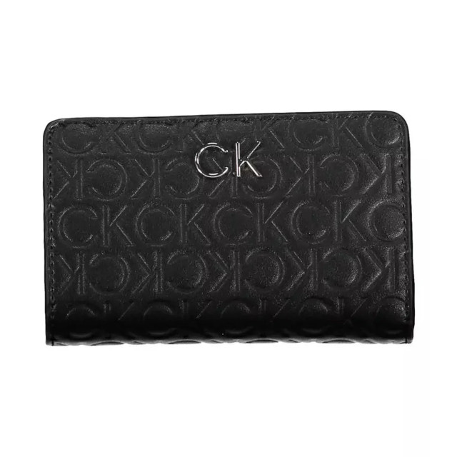 Calvin Klein Elegante rfid-blokkerende portemonnee Calvin Klein Elegante Zwarte RFID-Blokkerende Portemonnee large