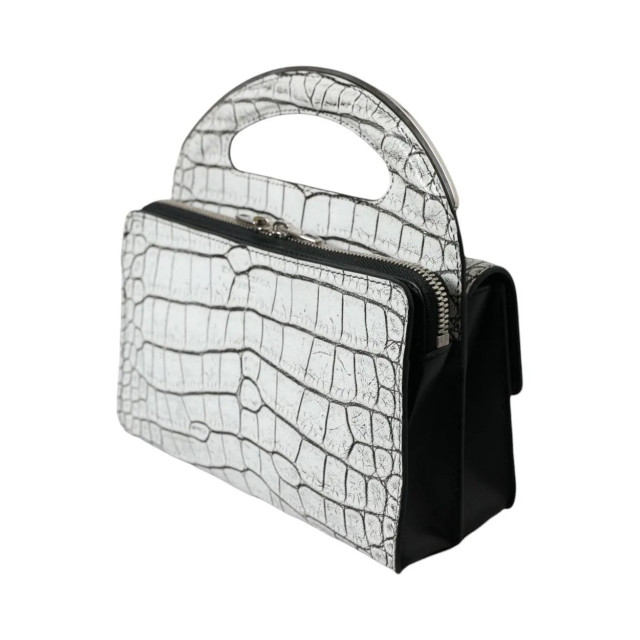 Balenciaga Metallic alligator leren mini tas Balenciaga The Wang Alligator Leren Mini Tas large