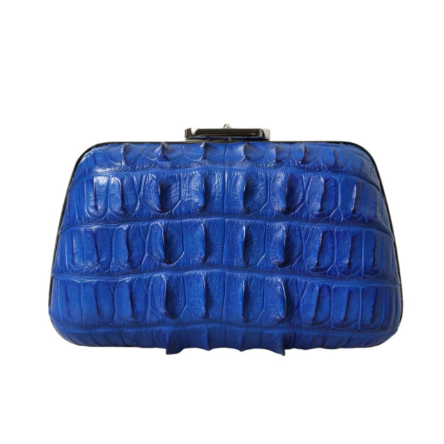 Balenciaga Clutch van krokodillenleer Balenciaga Blauw Krokodillenleer Clutch Tas large