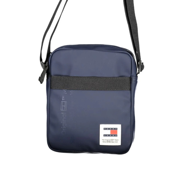 Tommy Hilfiger Polyethyleen schoudertas met uniek ontwerp Tommy Hilfiger Blauwe Polyethyleen Schoudertas met Uniek Ontwerp large