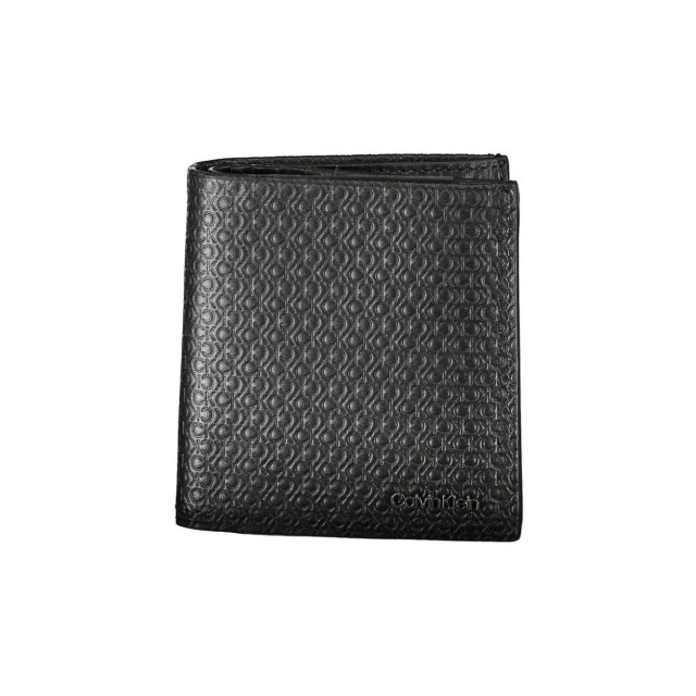 Calvin Klein Luxe leren bifold rfid portemonnee Calvin Klein Luxe Leren Bifold RFID Portemonnee large